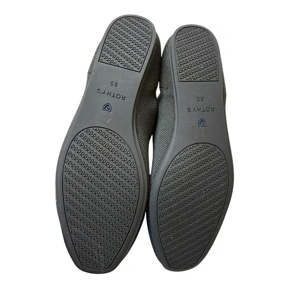 New Rothy’s The Flat Almond Toe Flats – Highland Captoe (Olive/Navy) – Size 8.5 - Picture 6 of 6